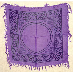 Celtic altar or tarot cloth 18" x 18"