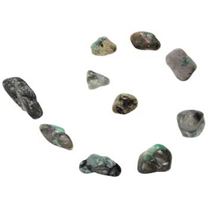 Emerald tumbled stones